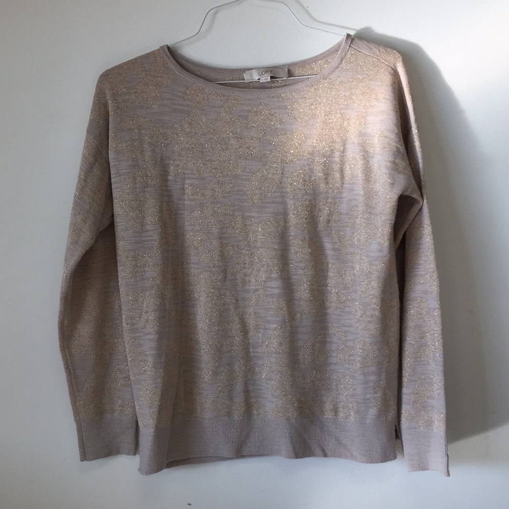 Anne Taylor Loft Blush Sweater Sz M